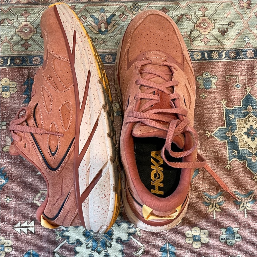 Hoka Clifton Suede Sneakers